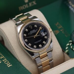 Rolex Datejust 36 126203 Full Set 10/2021 Stahl/Gold Diamantblatt
