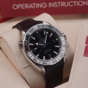 OMEGA Seamaster Planet Ocean GMT Full Set 09/2020 LC 100 Stahl