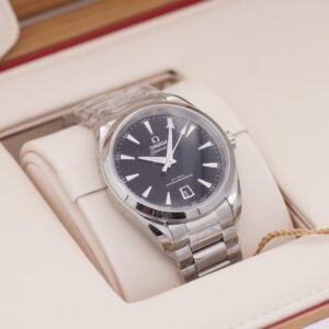 OMEGA Aqua Terra 41 220.10.41.21.01.002 Full Set 08/2025 NEU Stahl Schwarz Automatik
