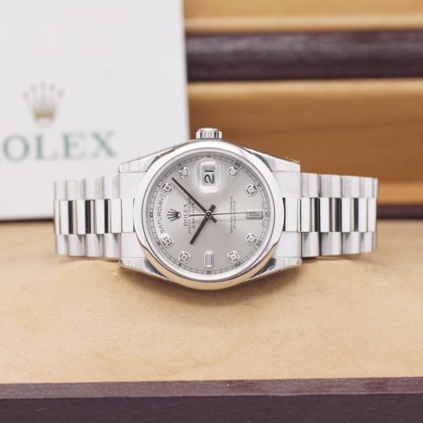 1729D. Rolex Day Date 36 118206 Box Papers 11-2006 LC 100 (2)