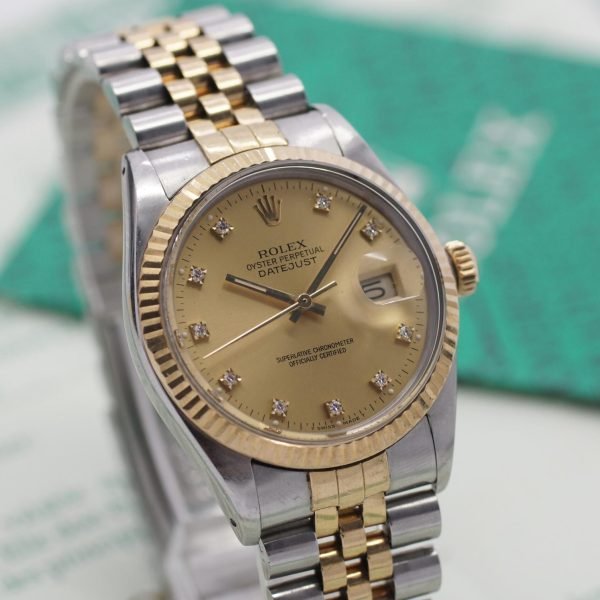 1869D. Rolex Datejust 36 16013 Papiere 1987 (1)