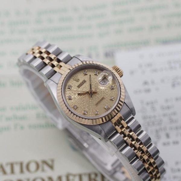 2124D. Rolex Lady Datejust 26 69173G Papiere 11-1991 (1)