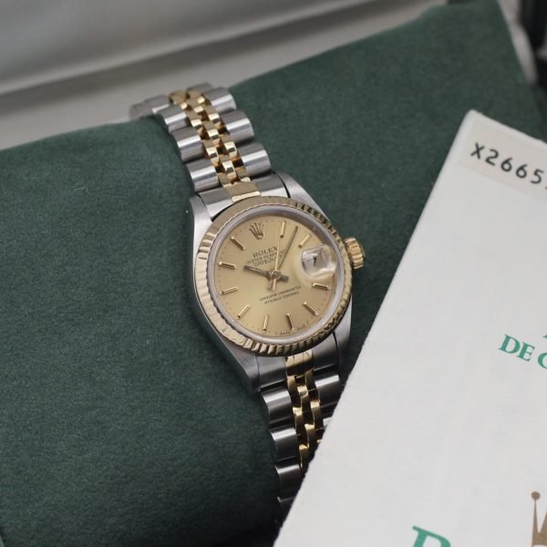 2317D. Rolex Lady Datejust 26 69173 Full Set 12-1992 (1)