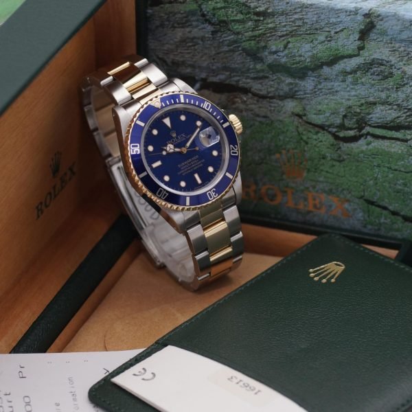 2336D. Rolex Submariner Stahl Gold 16613LB Full Set 1997 LC 100 (2)
