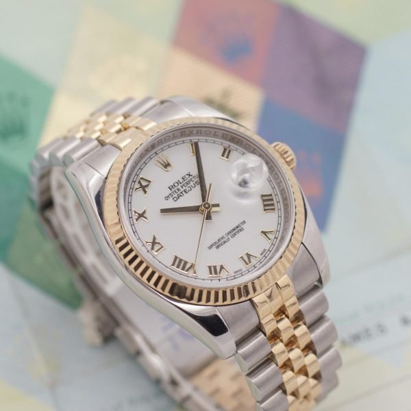 2343D. Rolex Datejust 36 116233 Papiere 2006 LC USA (1)