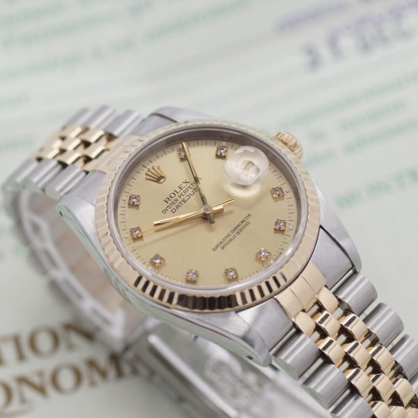 2372D. Rolex Datejust 36 16233 Papiere 12-1991 LC 400 (1)