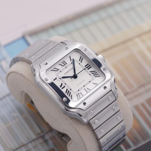 2392D. Cartier Santos Medium WSSA0010 Stahl (1)