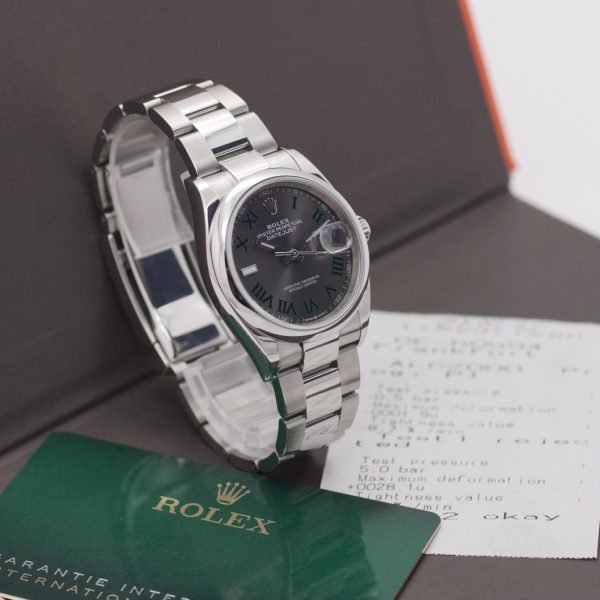 2409D. Rolex Datejust 36 126200 Wimbledon Papiere (1)