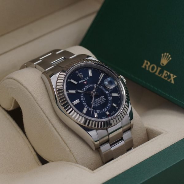 2441D-3 Rolex Sky Dweller Blau Oyster 326934 Full Set 05-2019 LC100 (2)