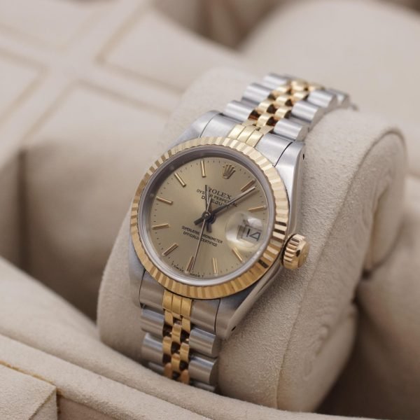 2481D-2. Rolex Lady Datejust 26 champ jubilee 69173 Papiere 11-1987 LC 400 (1)