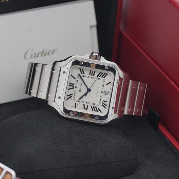 2522D-2. Cartier Santos XL WSSA0009 Full Set 2019 (2)
