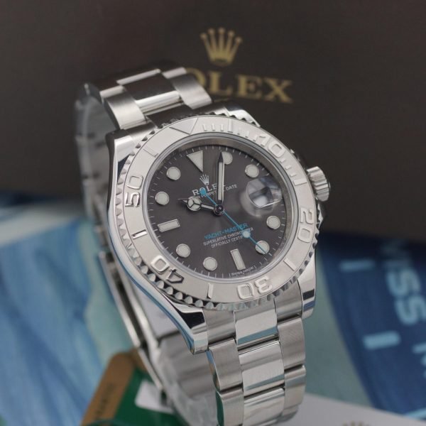 2523D. Rolex Yachtmaster 40 Rhodium 116622 Papiere 2019 LC USA (1)