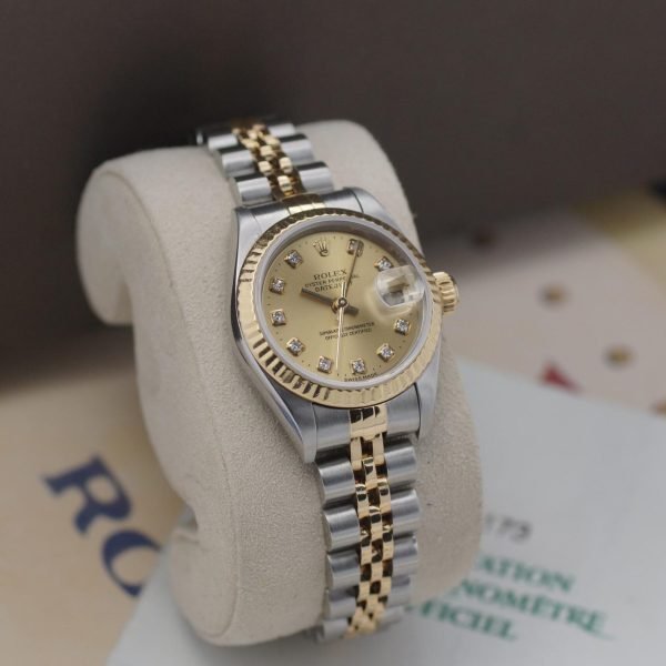 2550D 2 Rolex Lady Datejust Diamant Jubilee 79173 Papiere 2001 LC 160 (1)