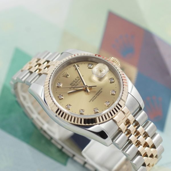 3114D-4. Rolex Datejust 36 116233 2005 Papiere LC 838 2005 Champagner Diamond Jubilee (1)