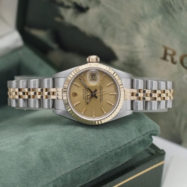 3130D-2. Rolex Lady Datejust 26 69173 1987 Full Set 1987 LC 100 jubilee champagner (7)