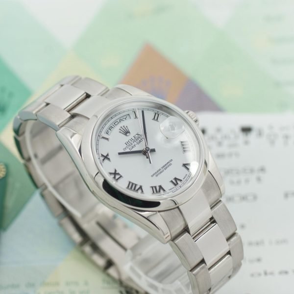 3258D-4. Rolex Day Date 36 118209 2001 Papiere LC 100 ~2001 (1)