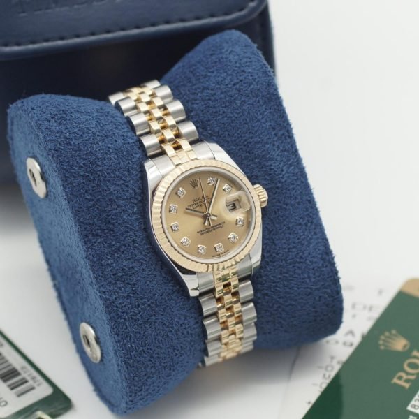 3261D-2. Rolex Lady Datejust 26 179173 2010 Papiere LC 838 (1)